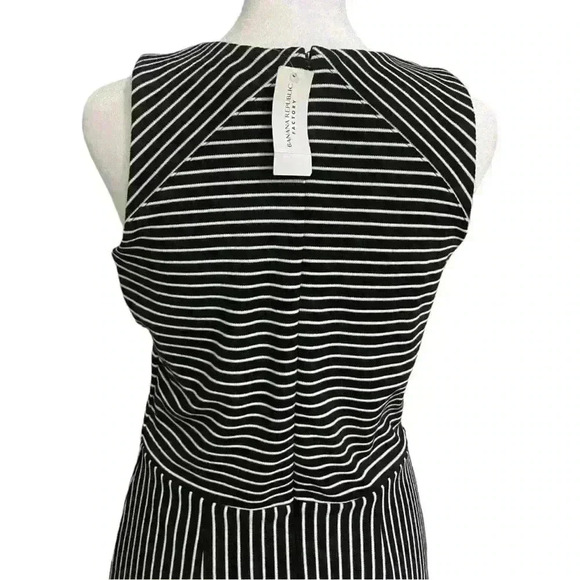 Banana Republic Factory Black White Striped Sheath Dress-NWT - Picture 4 of 8